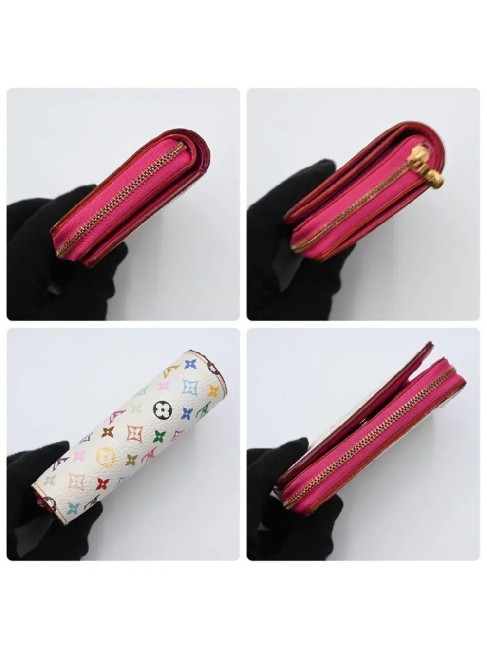 Louis Vuitton Bifold Wallet Portefeuille Lou Takashi Murakami Multicolor